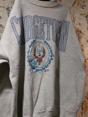 Georgetown Grey Graphic Sweatshirt